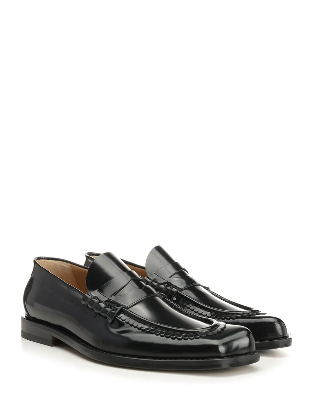 Black Coin Moccasin Loafers Black sold by Wanan Luxury product image thumbnail 2