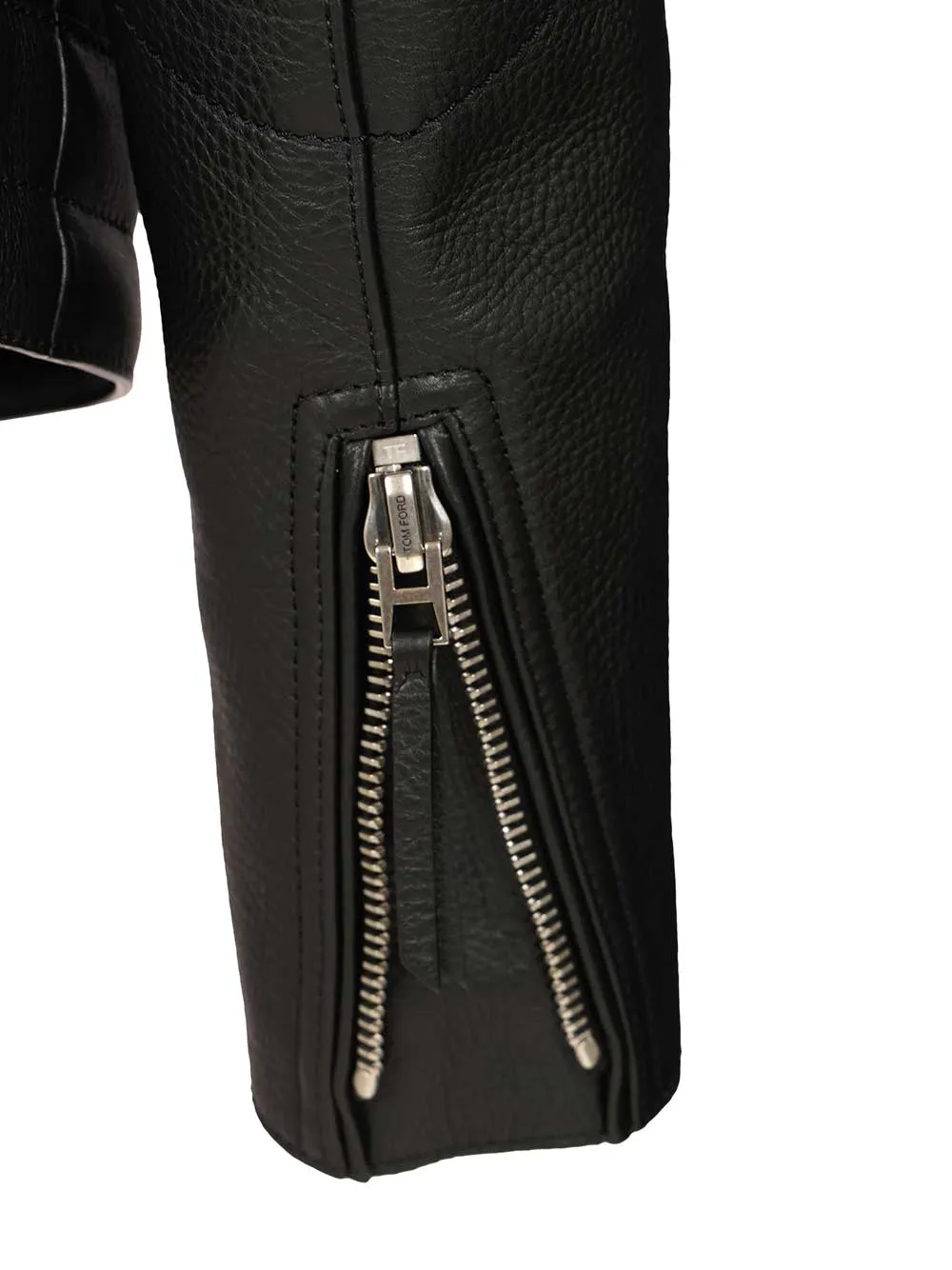 Biker In Full Grain Leather Jackets Black sold by Wanan Luxury product image thumbnail 5