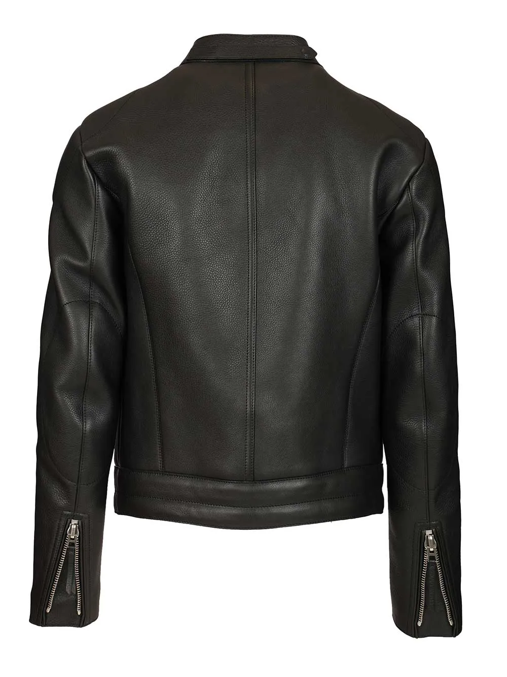 Biker In Full Grain Leather Jackets Black sold by Wanan Luxury product image thumbnail 2