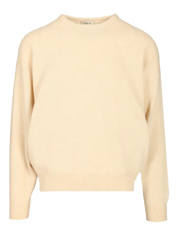 Knit Crewneck Sweater Knitwear White made by Fear of God