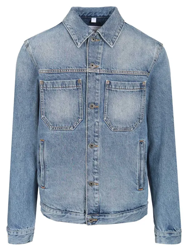 Denim Jacket Jackets Light Blue made by Off-White