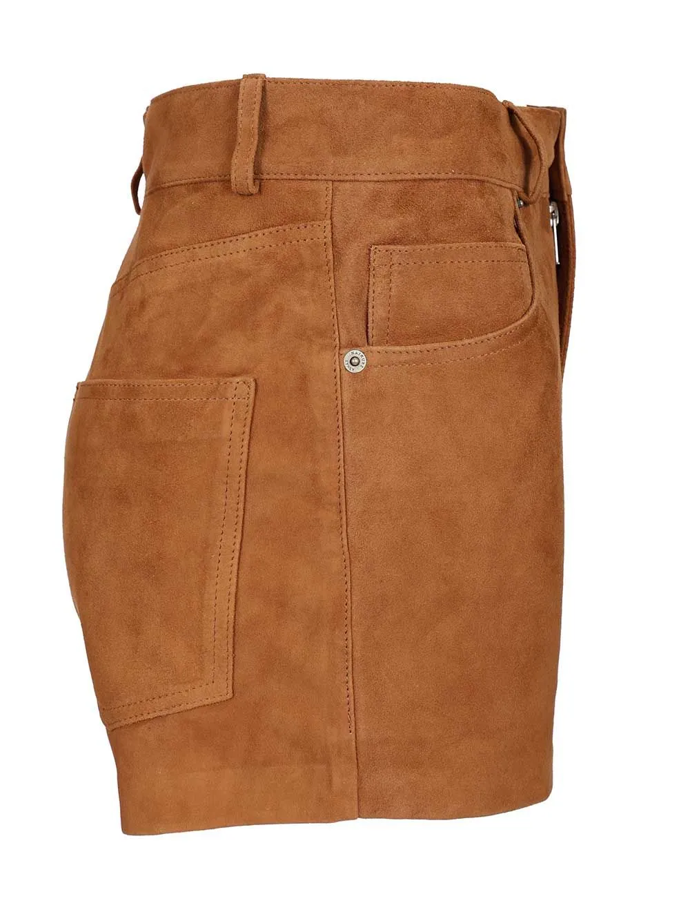 Brit Suede Shorts Trousers Brown sold by Wanan Luxury product image thumbnail 3
