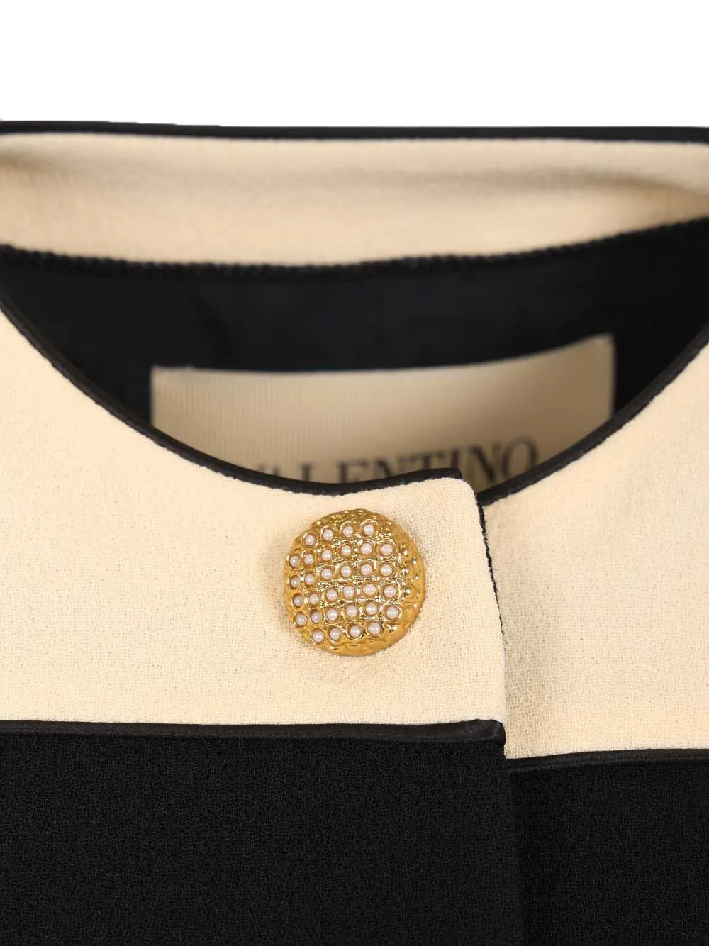 Two-Tone Wool Jacket Knitwear Black sold by Wanan Luxury product image thumbnail 4