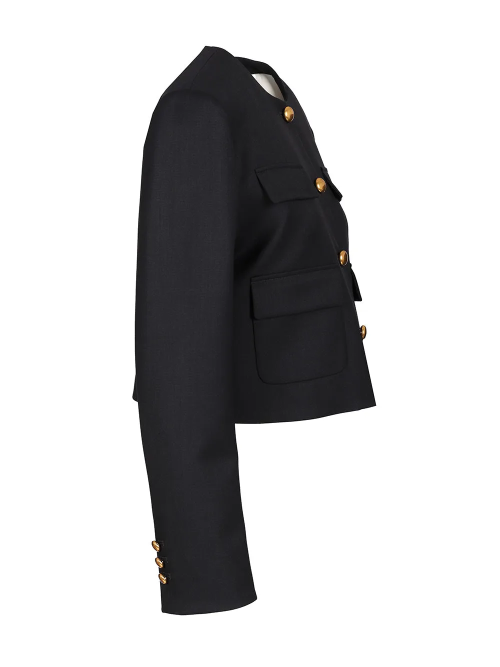 Gabardine Jacket Jackets Blue sold by Wanan Luxury product image thumbnail 3