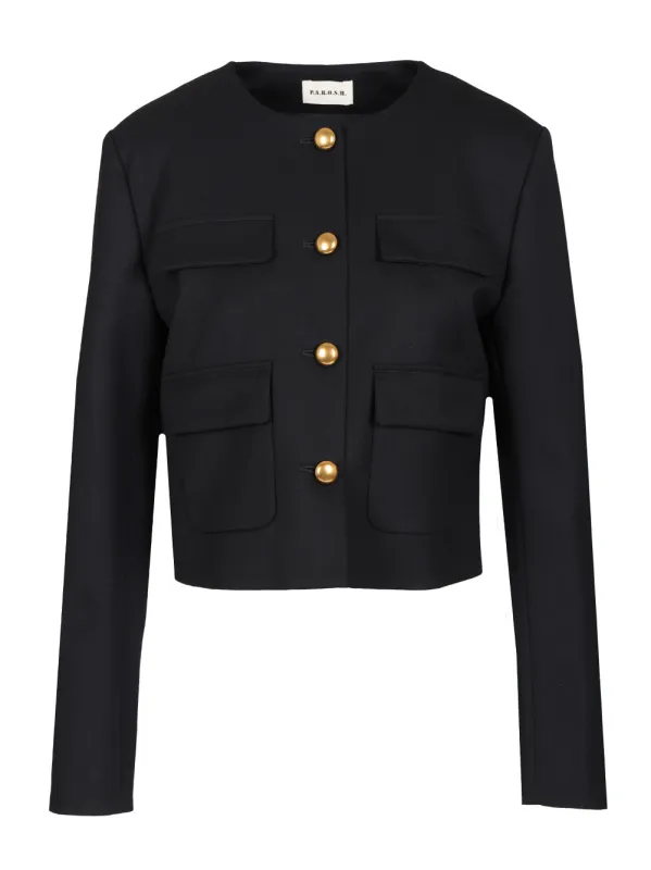 Gabardine Jacket Jackets Blue made by Wanan Luxury