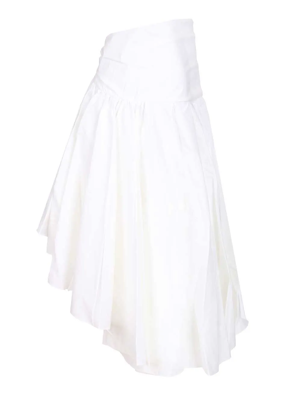 Draped Skirt With Godets Skirts White sold by Wanan Luxury product image thumbnail 3