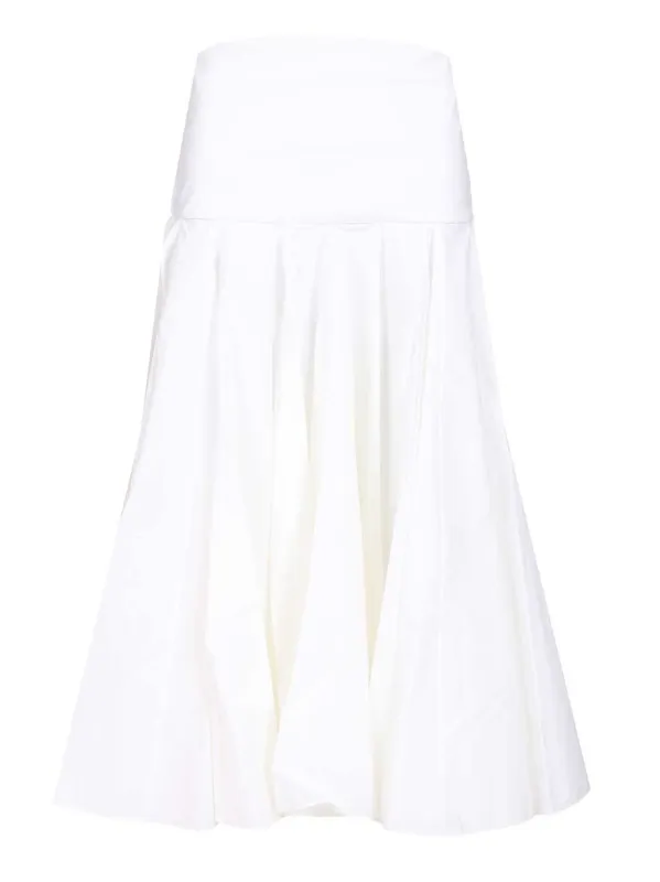 Draped Skirt With Godets Skirts White made by Jacquemus