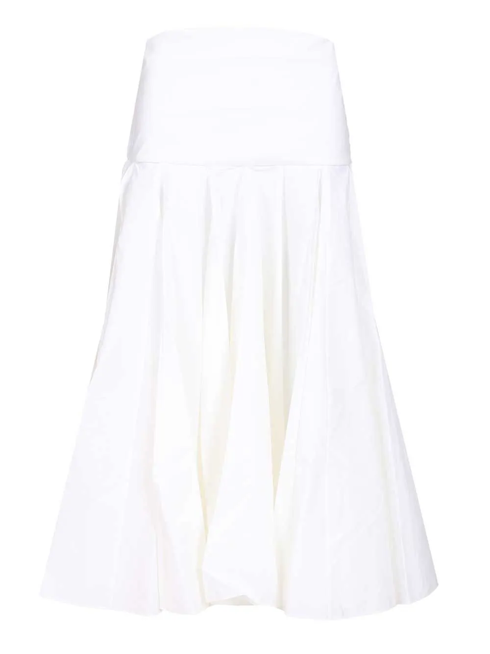 Draped Skirt With Godets Skirts White sold by Wanan Luxury