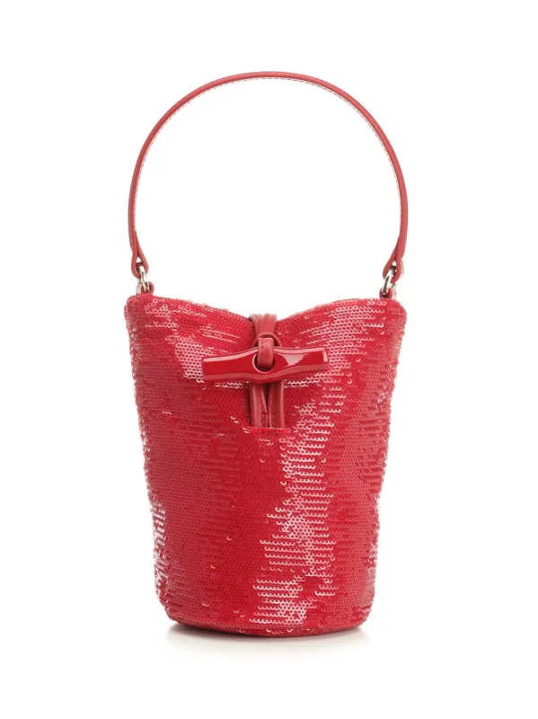 Le Roseau Handbags Red made by Longchamp