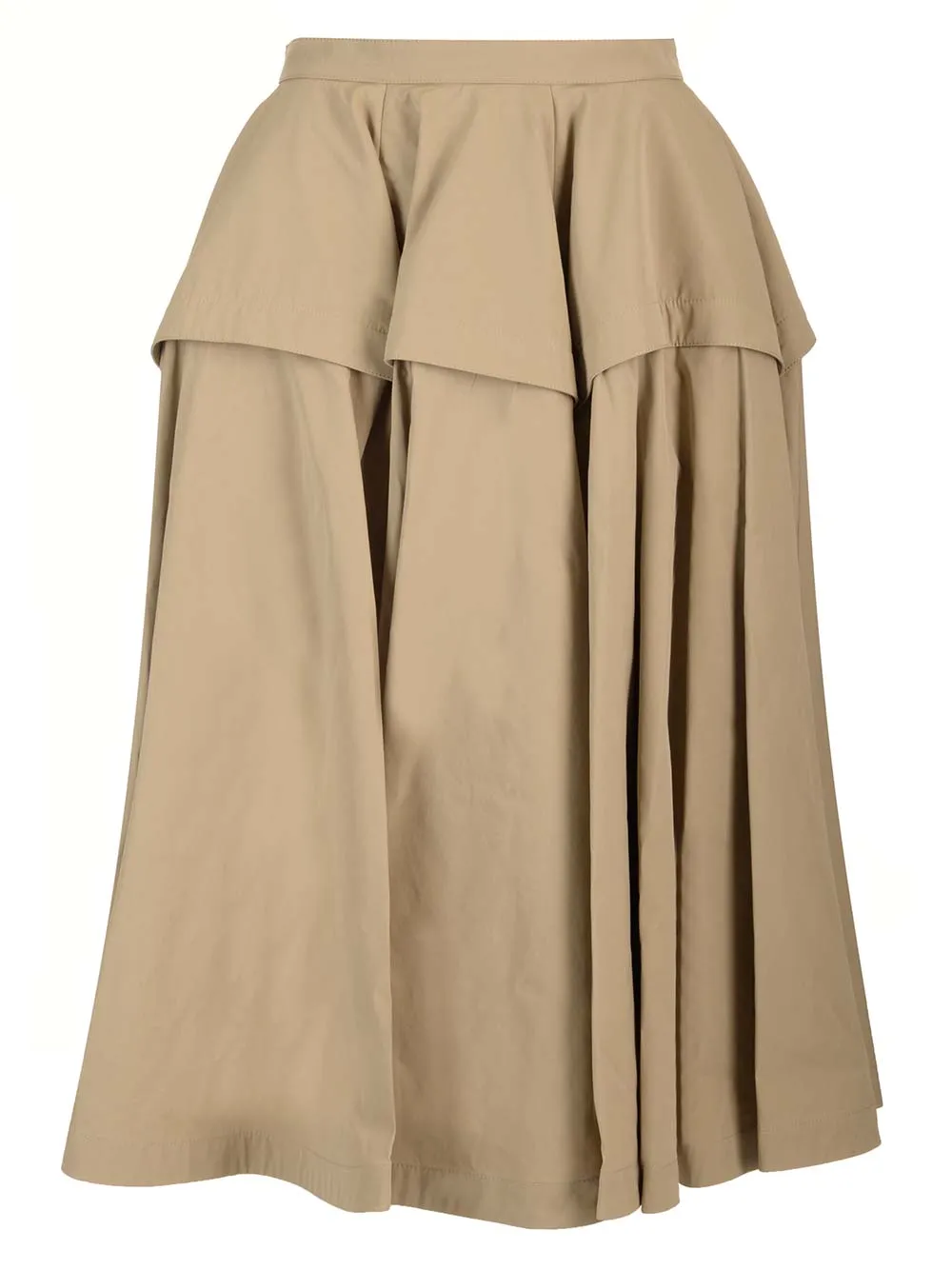 A-Line Skirt Skirts Beige sold by Wanan Luxury
