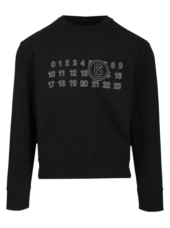 Numeric Sweatshirt Sweatshirts Black made by Maison Margiela