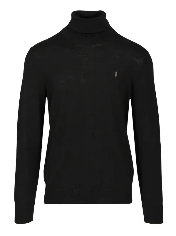 Turtleneck Sweater Knitwear Black made by Polo by Ralph Lauren