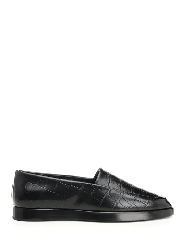 Croccodile Loafer Scarpe Basse Black sold by Wanan Luxury