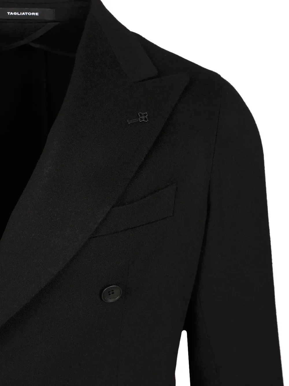 Double-Breasted Peak Lapel Jacket Jackets Black sold by Wanan Luxury product image thumbnail 5