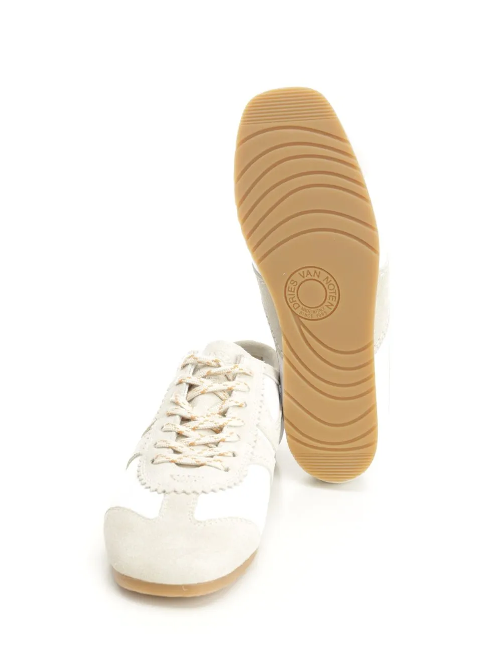 Leather And Suede Sneakers White sold by Wanan Luxury product image thumbnail 5