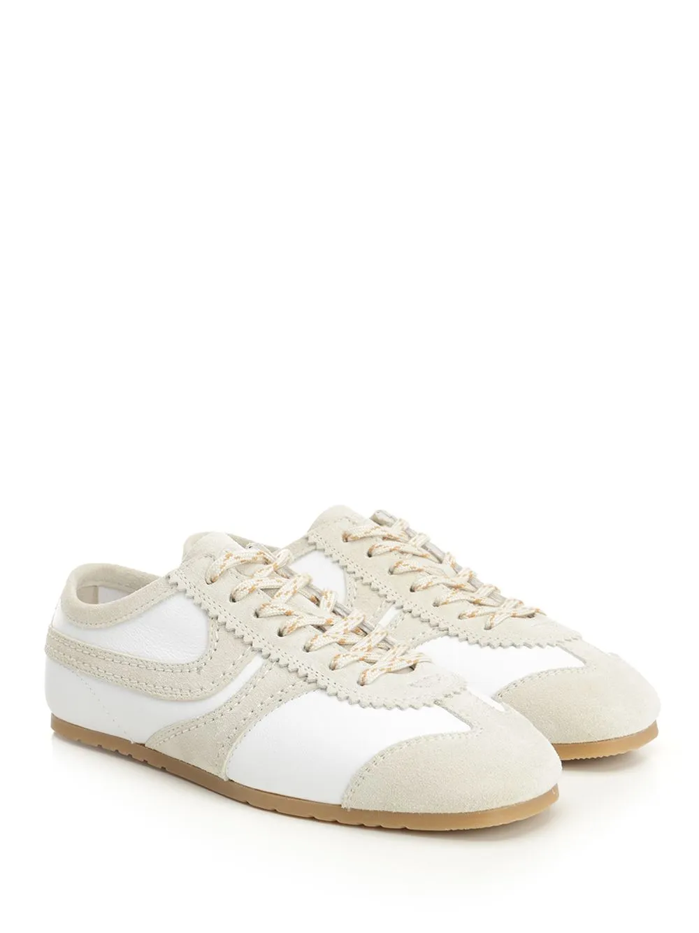 Leather And Suede Sneakers White sold by Wanan Luxury product image thumbnail 2