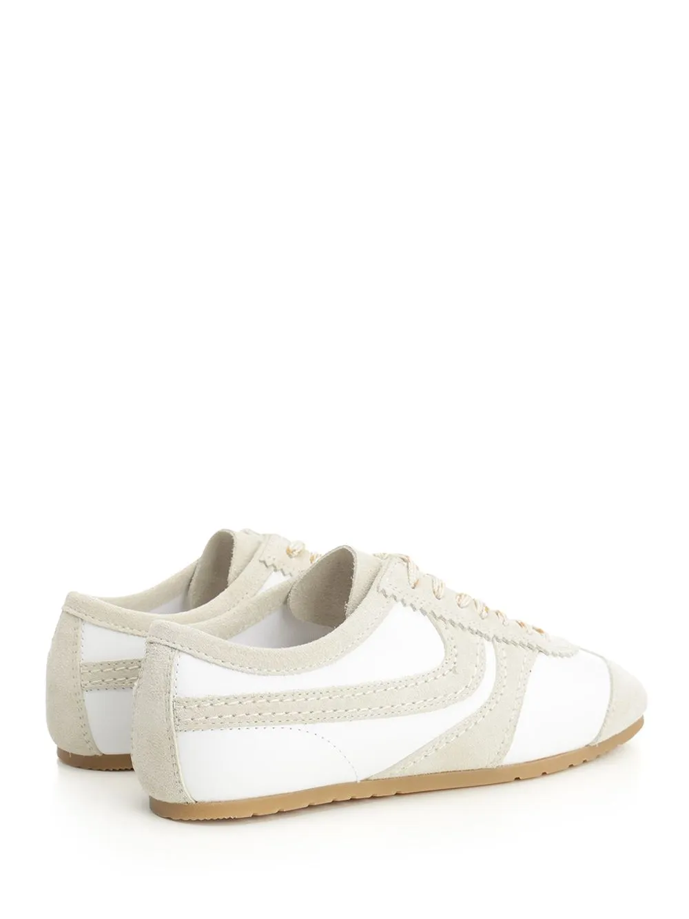 Leather And Suede Sneakers White sold by Wanan Luxury product image thumbnail 3