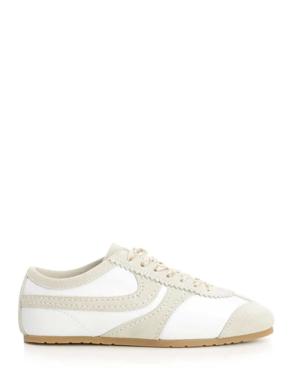 Leather And Suede Sneakers White sold by Wanan Luxury