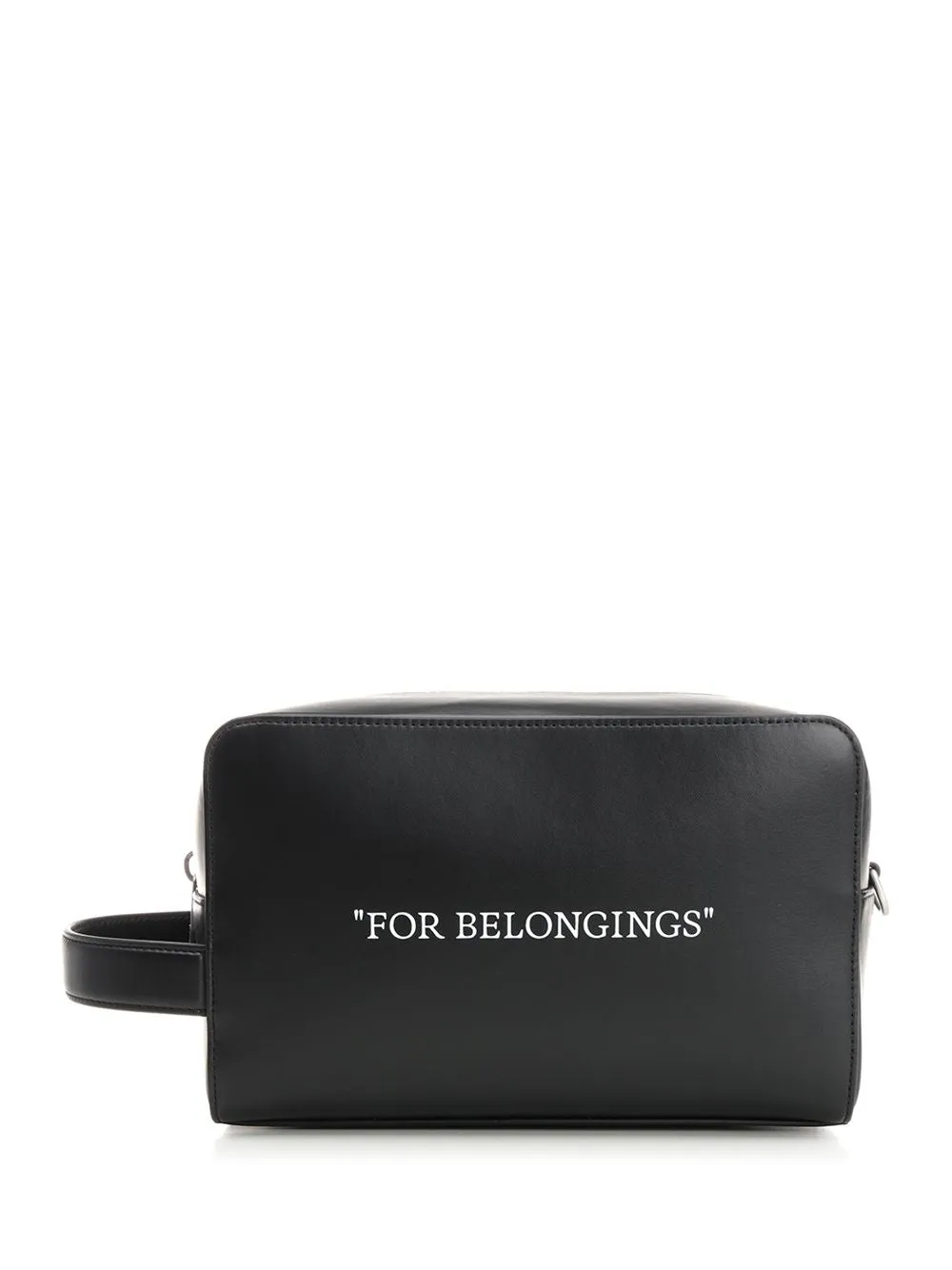 Beauty Case With Lettering Small Leather Goods Black sold by Wanan Luxury