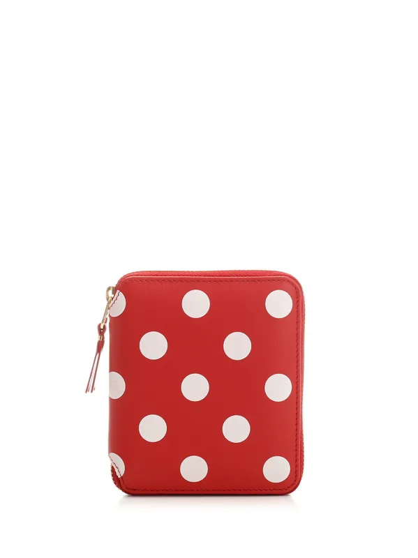 Polka Dot Wallet Wallets Red sold by Wanan Luxury