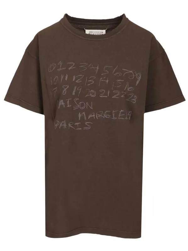 Numeric T-Shirt Brown made by Maison Margiela