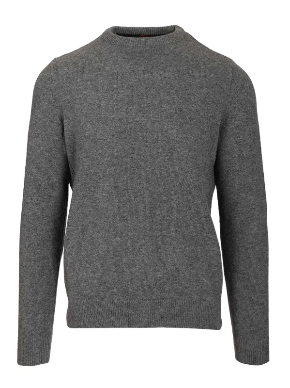 Holden Sweater Knitwear Grey made by Barbour