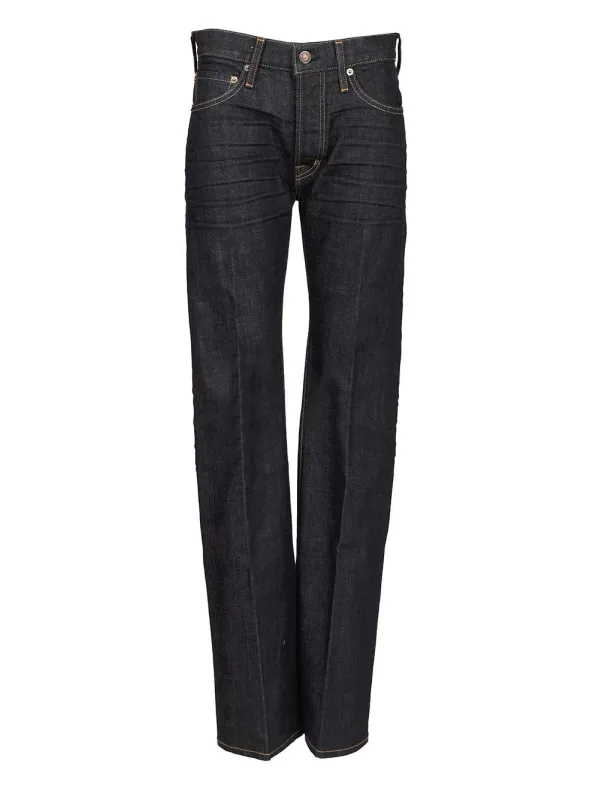 Selvedge Bootcut Jeans Blue made by Tom Ford