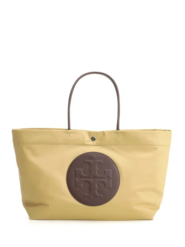 Ella Twist Shopping Bag Shoulder Bags Brown made by Tory Burch