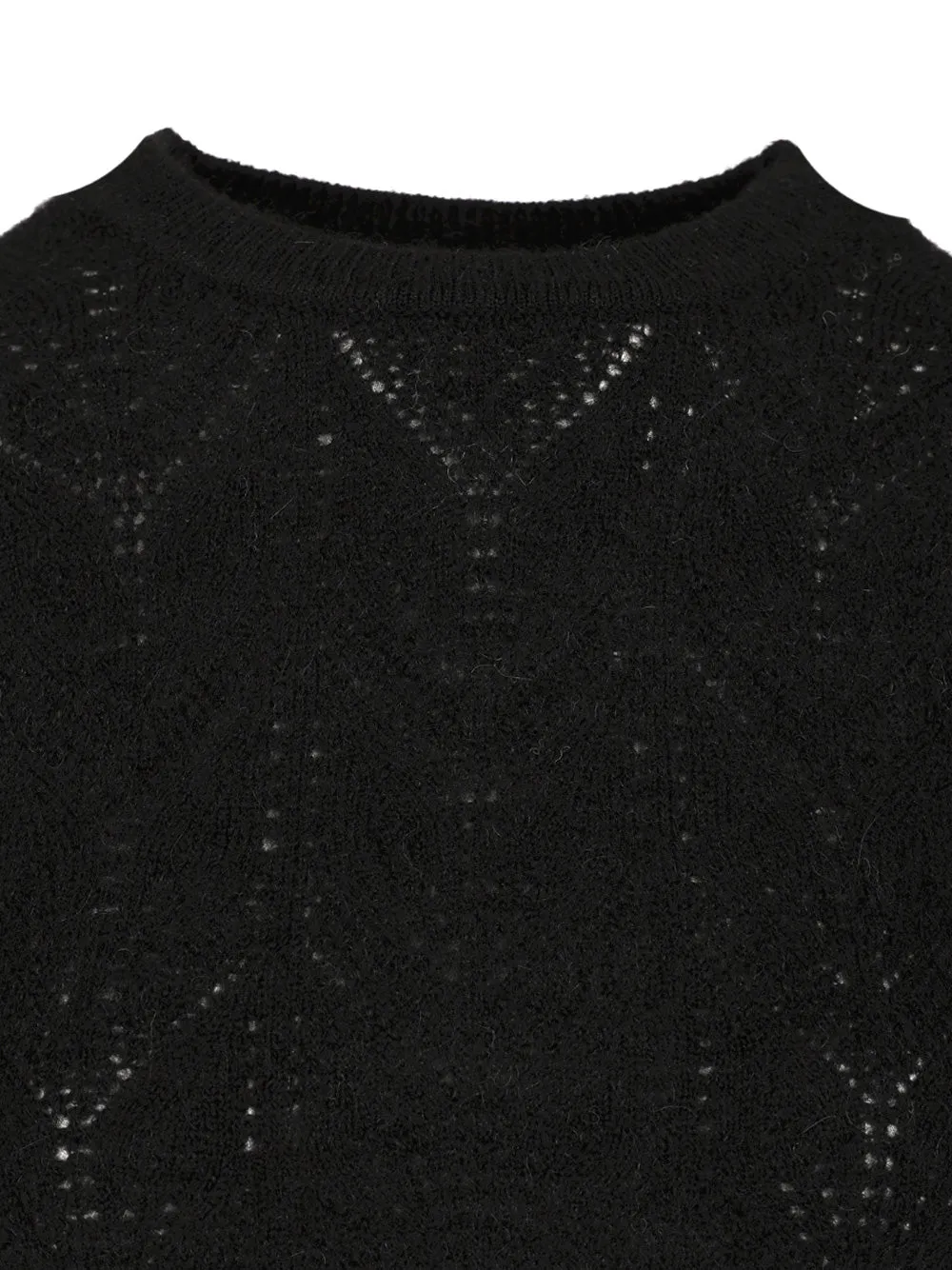 Crop Sweater Knitwear Black sold by Wanan Luxury product image thumbnail 3
