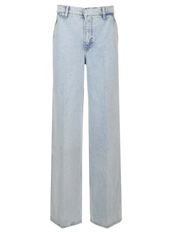 Wide Leg Jeans Light Blue made by Frame Denim