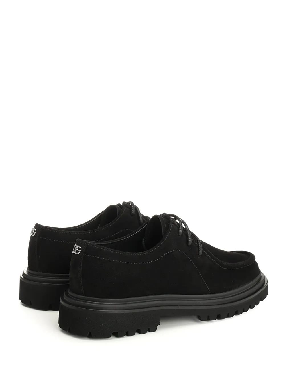 Calfskin Derby Lace-Up Shoes Black sold by Wanan Luxury product image thumbnail 3