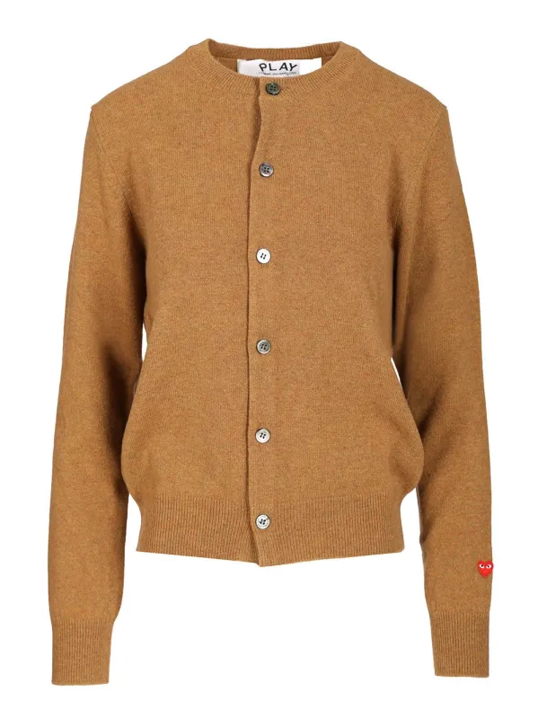Wool Cardigan Knitwear Beige made by Wanan Luxury