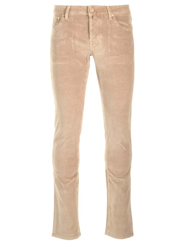 “Nick Slim” Trousers Jeans Beige made by Jacob Cohen
