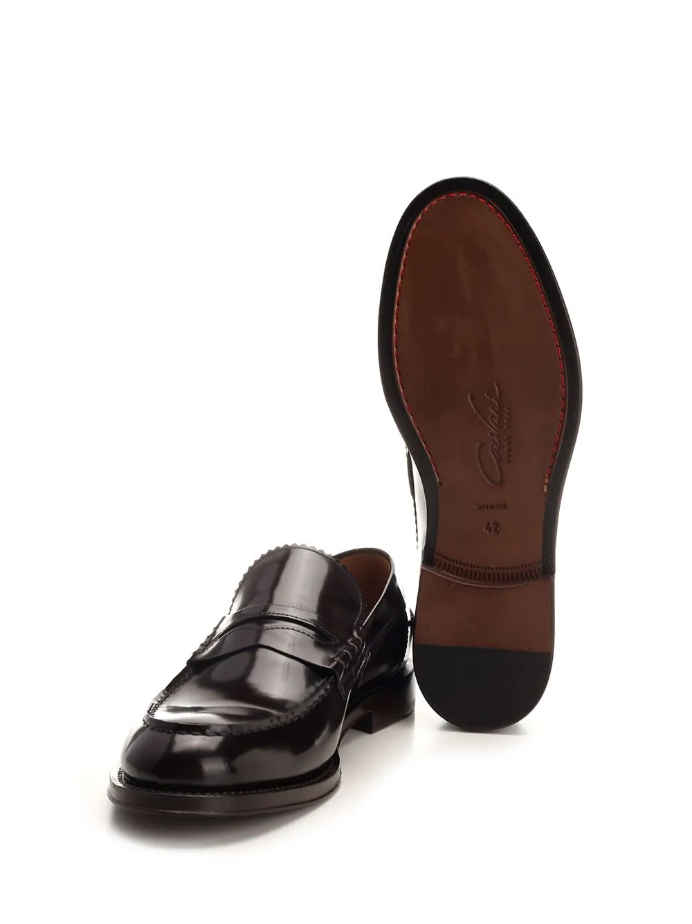 Brushed Leather Penny Loafer Loafers Black sold by Wanan Luxury product image thumbnail 3