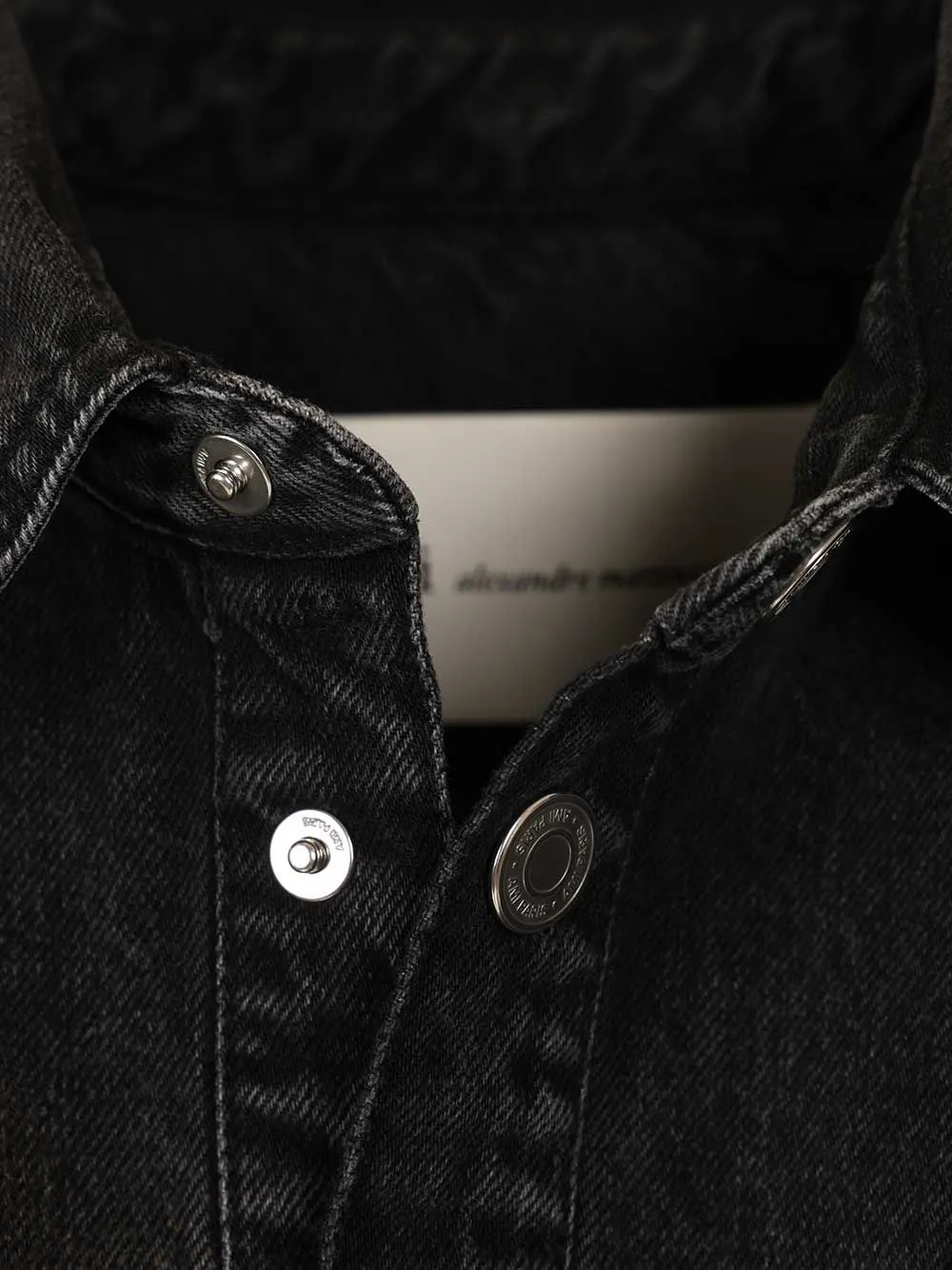 Overshirt With Knitted Ami De Coeur Used Denim Jackets Black sold by Wanan Luxury product image thumbnail 4