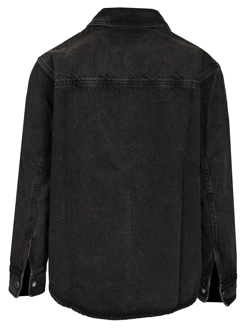 Overshirt With Knitted Ami De Coeur Used Denim Jackets Black sold by Wanan Luxury product image thumbnail 2