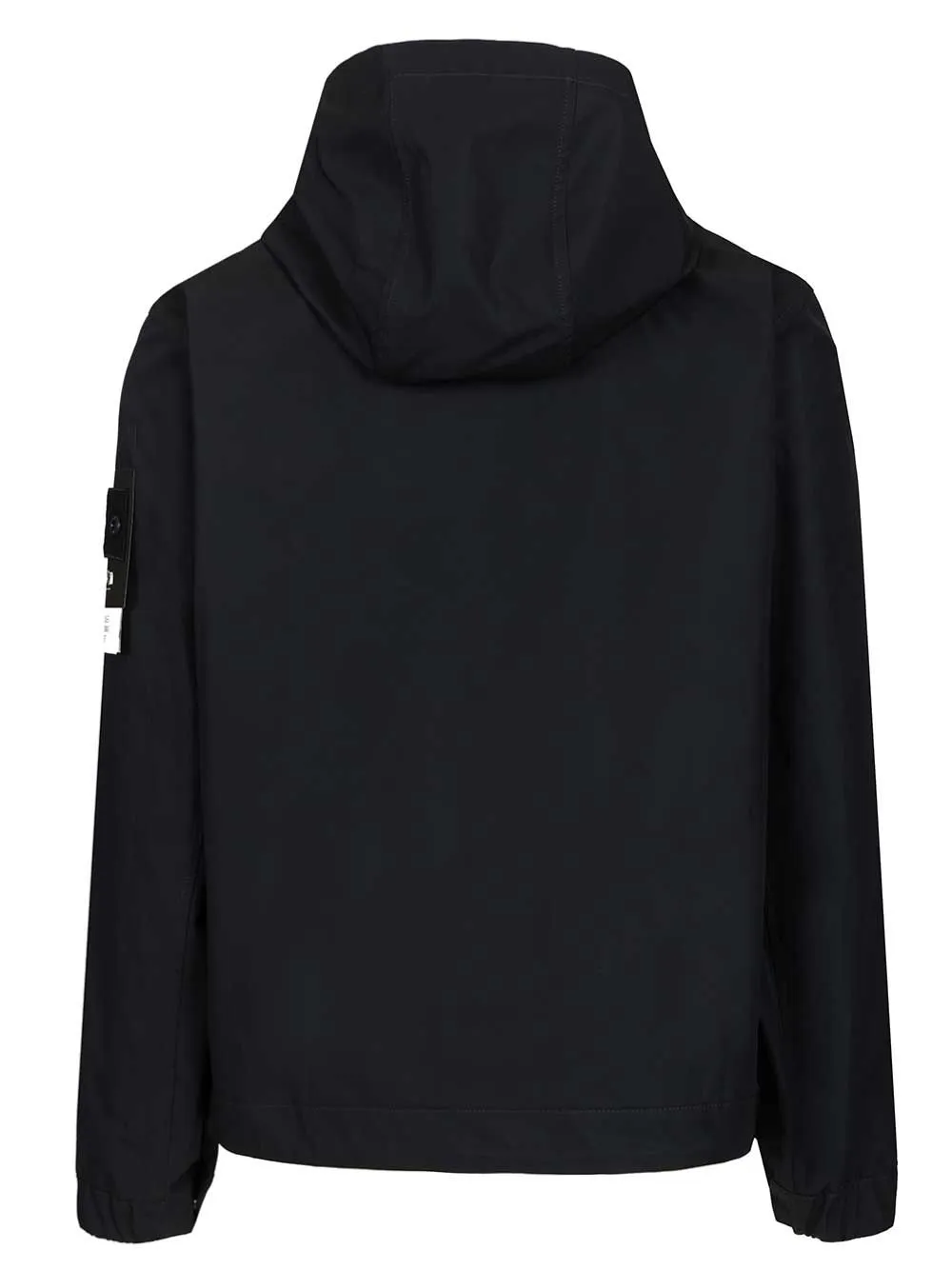 Hooded Jacket In Stretch Organic Cotton Twill Jackets Blue sold by Wanan Luxury product image thumbnail 2