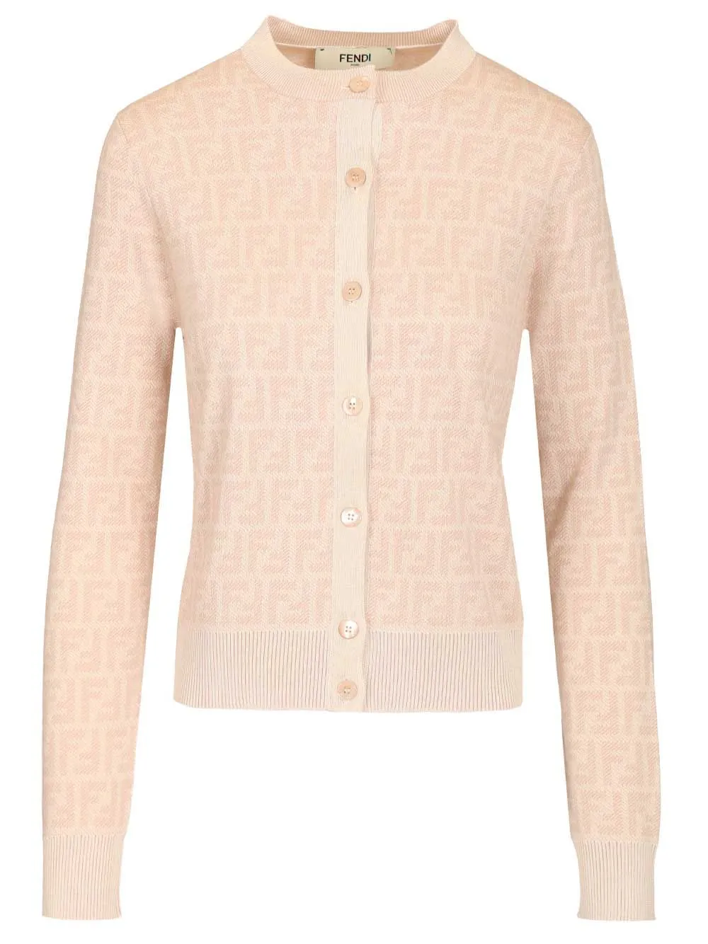 Ff Wool Cardigan Knitwear Rose sold by Wanan Luxury