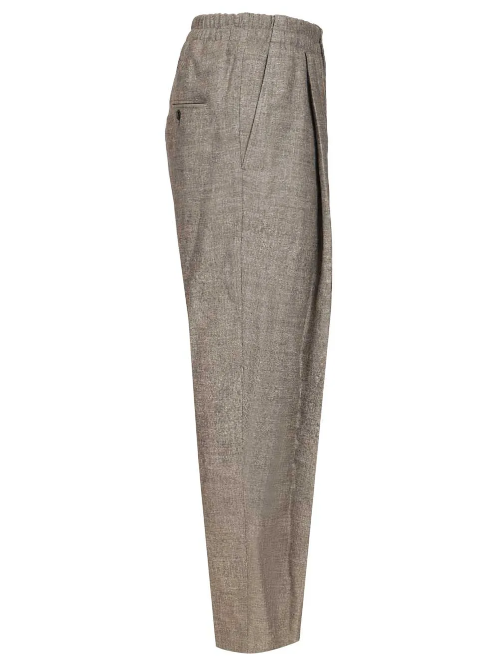 With Elasticated Waist Trousers Grey sold by Wanan Luxury product image thumbnail 3