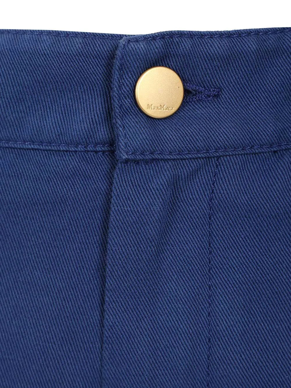 Cotton And Linen Drill Trousers Blue sold by Wanan Luxury product image thumbnail 4