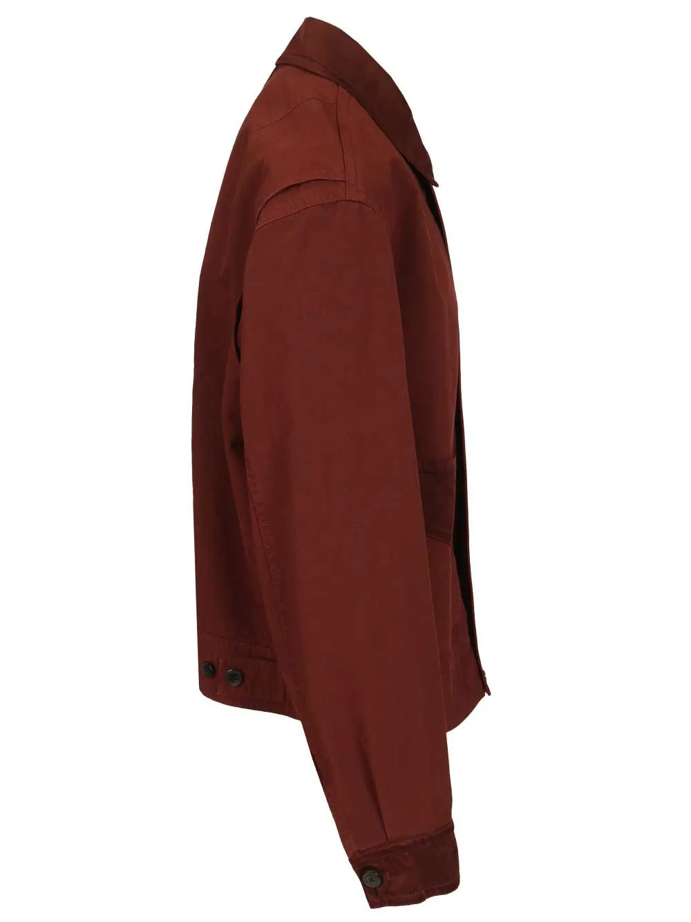 Cotton Blend Blouson Jackets Bordeaux sold by Wanan Luxury product image thumbnail 3