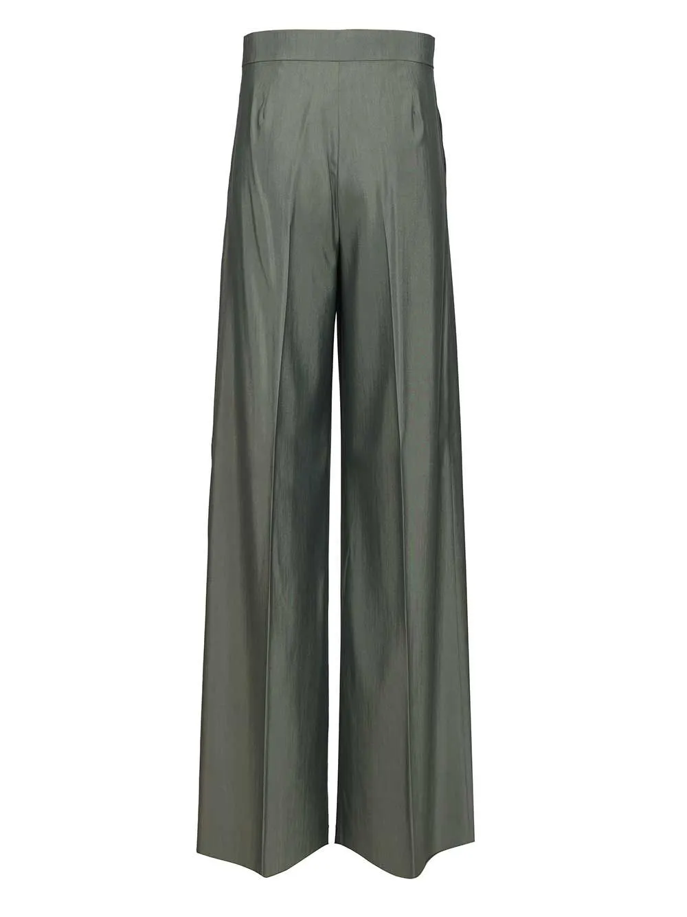 Wide-Leg In Wool And Silk Trousers Green sold by Wanan Luxury product image thumbnail 2