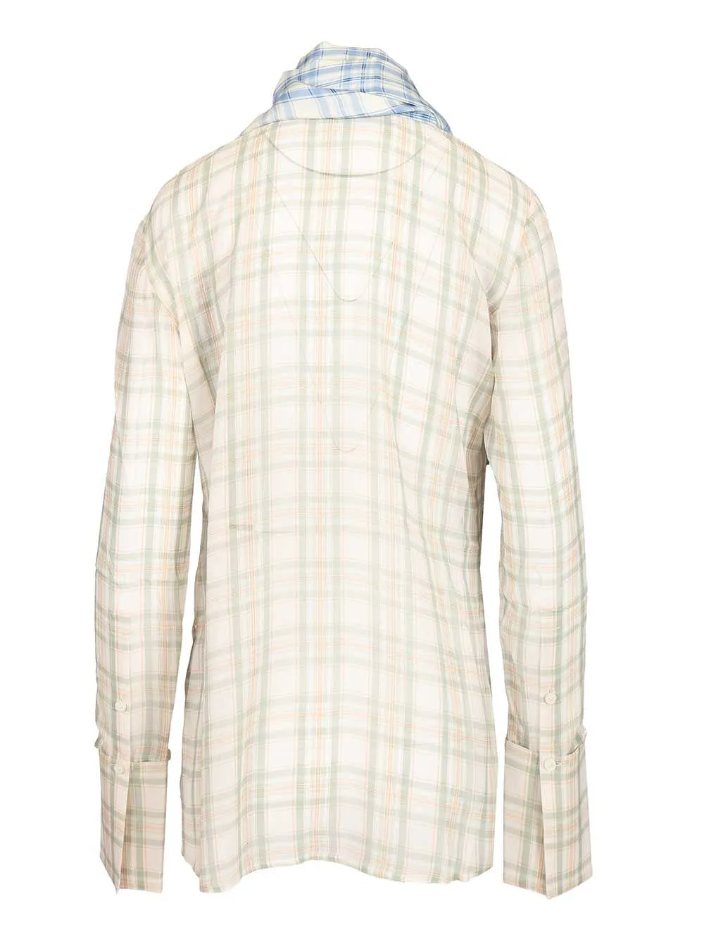 Silk Blouse With Scarf Shirts Green sold by Wanan Luxury product image thumbnail 2