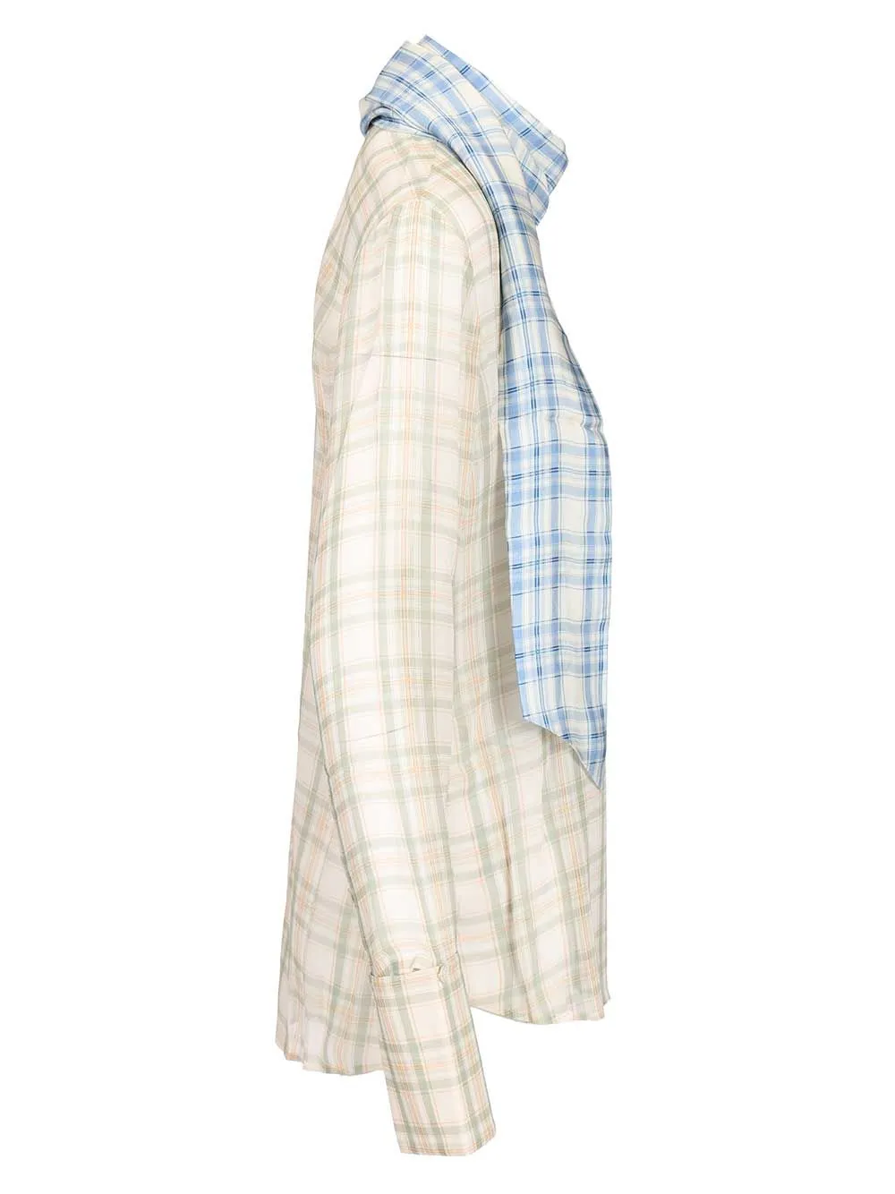 Silk Blouse With Scarf Shirts Green sold by Wanan Luxury product image thumbnail 3