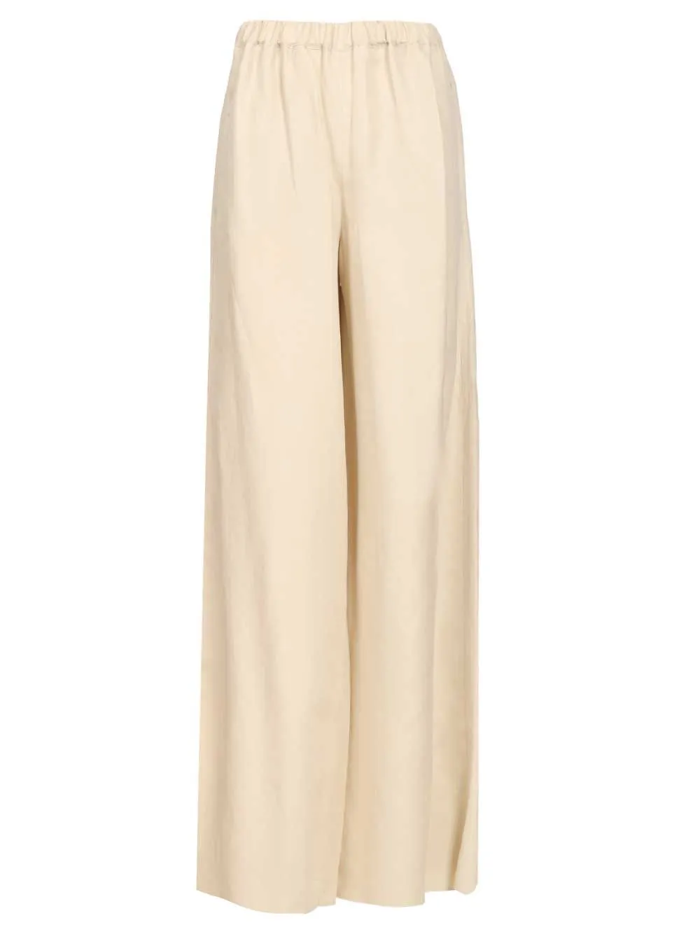 Linen And Silk Trousers Beige sold by Wanan Luxury