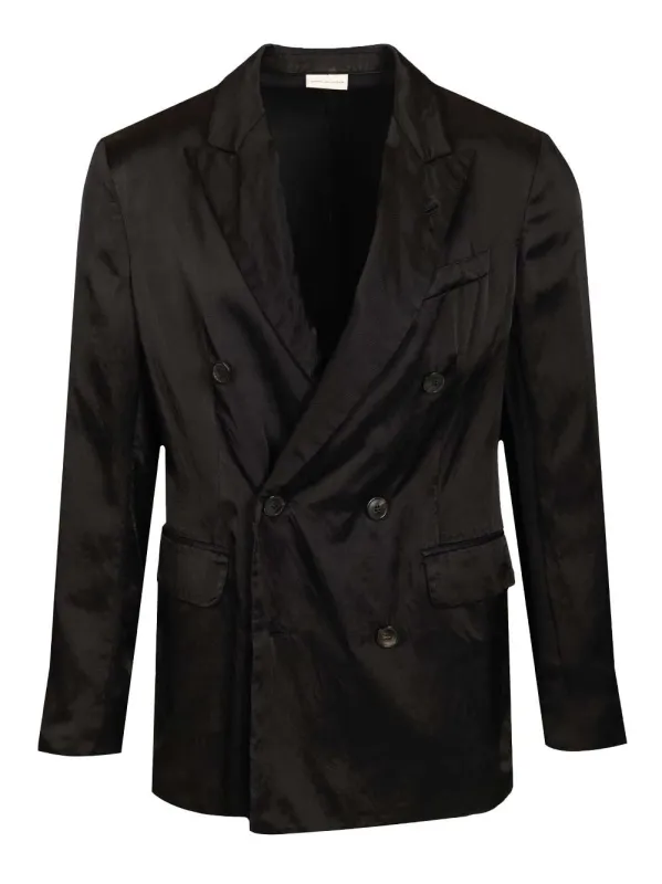 Double-Breasted Jacket Jackets Black made by Dries Van Noten