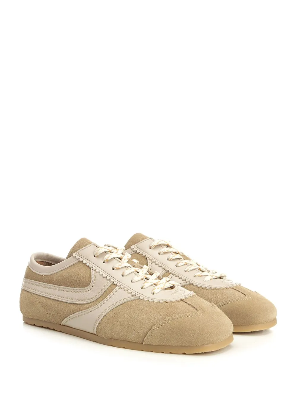 Leather And Suede Sneakers Beige sold by Wanan Luxury product image thumbnail 2