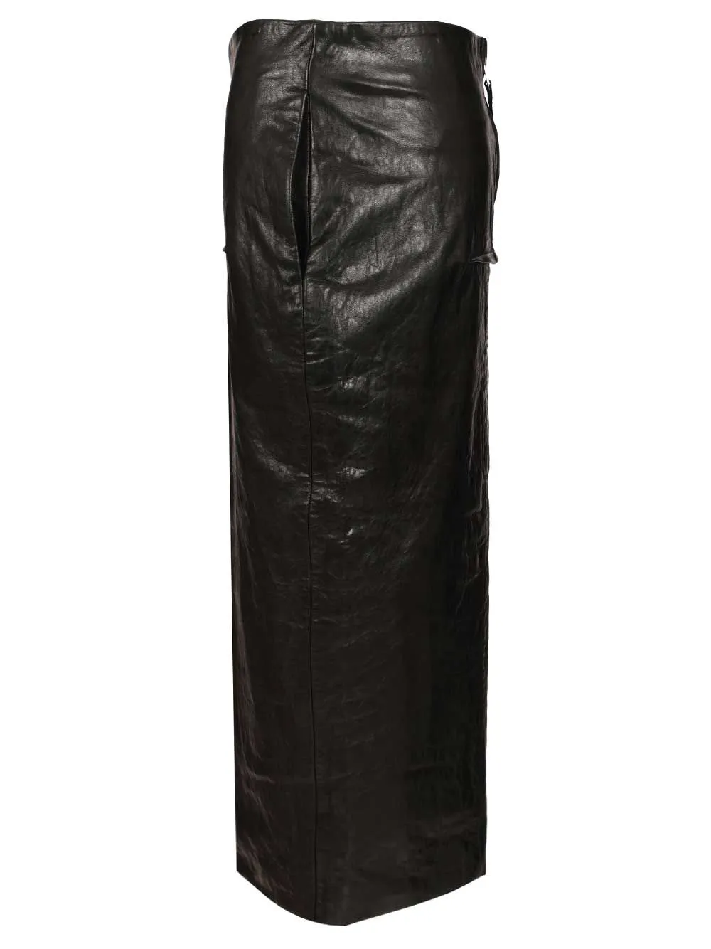 Leather Long Skirt Black sold by Wanan Luxury product image thumbnail 3