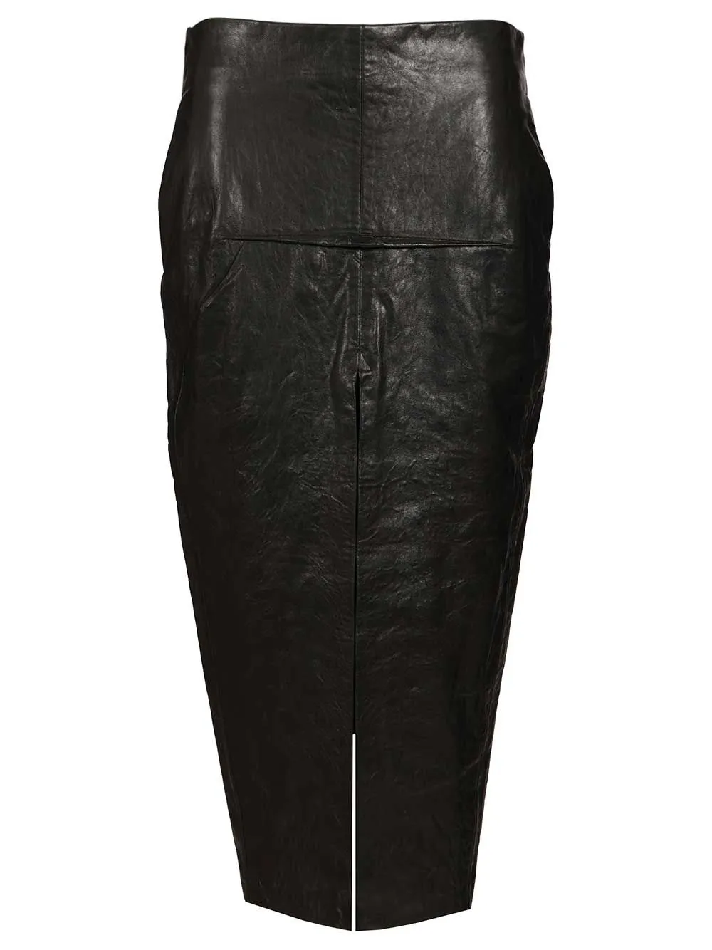 Leather Long Skirt Black sold by Wanan Luxury