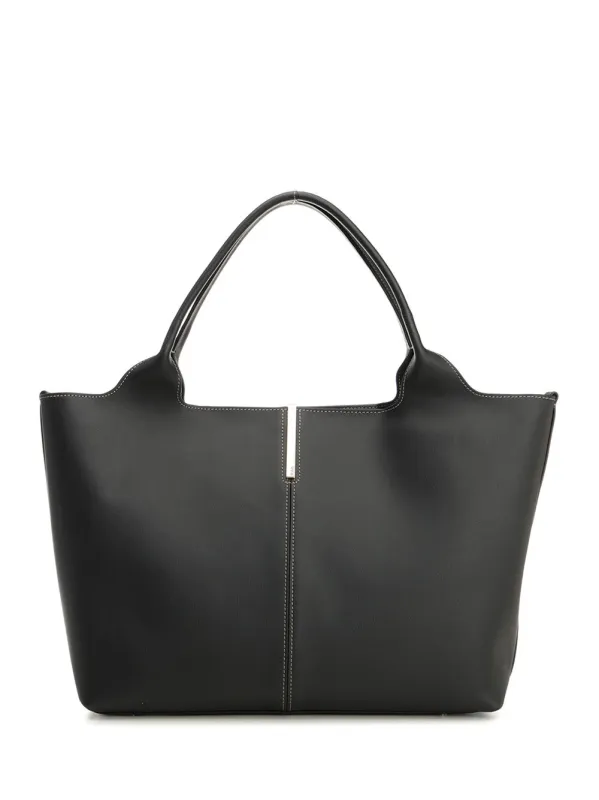 Small Leather Shopping Bag Handbags Black made by Tod's